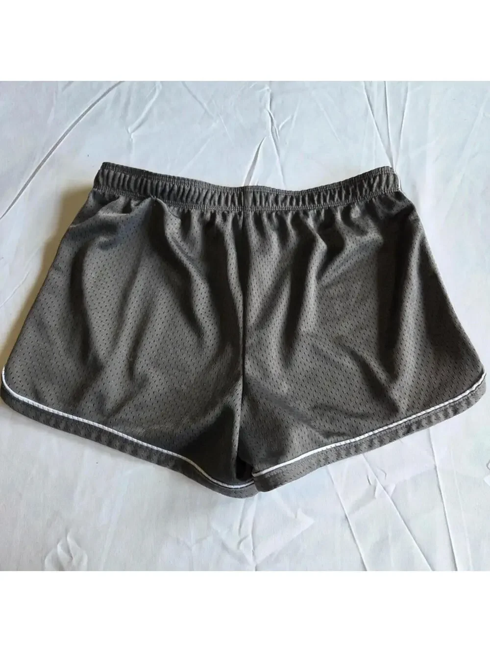 Justice Girls Size 18 Gray Mesh Athletic Shorts Activewear #1216